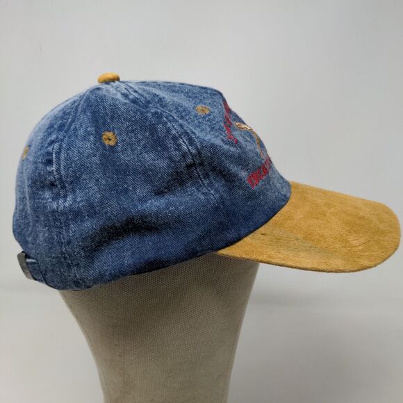 Nissin Men's John P. McDowell Field Dedication Hat Blue Tan Vintage 2000 Y2K - Picture 7 of 12